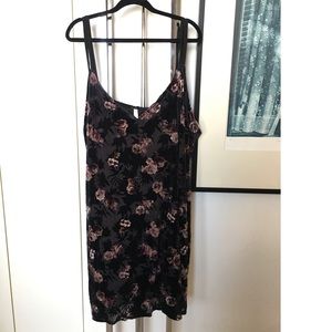 Burnout Floral Velvet Slipdress AKA Most 90s Thing